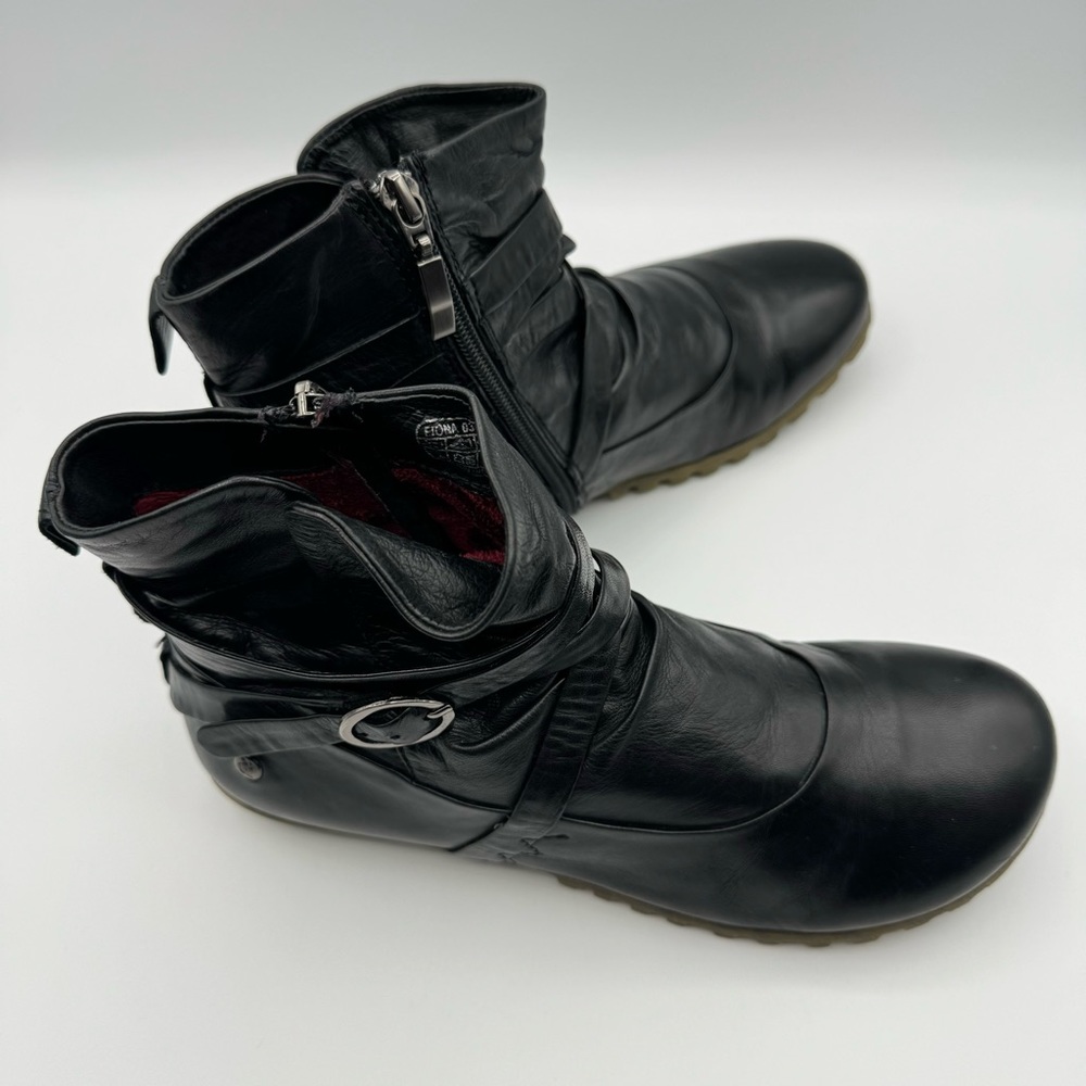 EUC Romika Fiona Leather Boots Black Zipper Ankle Booties EUR 38 US 8 Winter - Picture 14 of 14